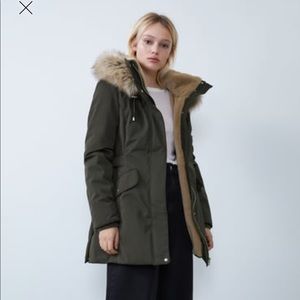 Zara puffer coat